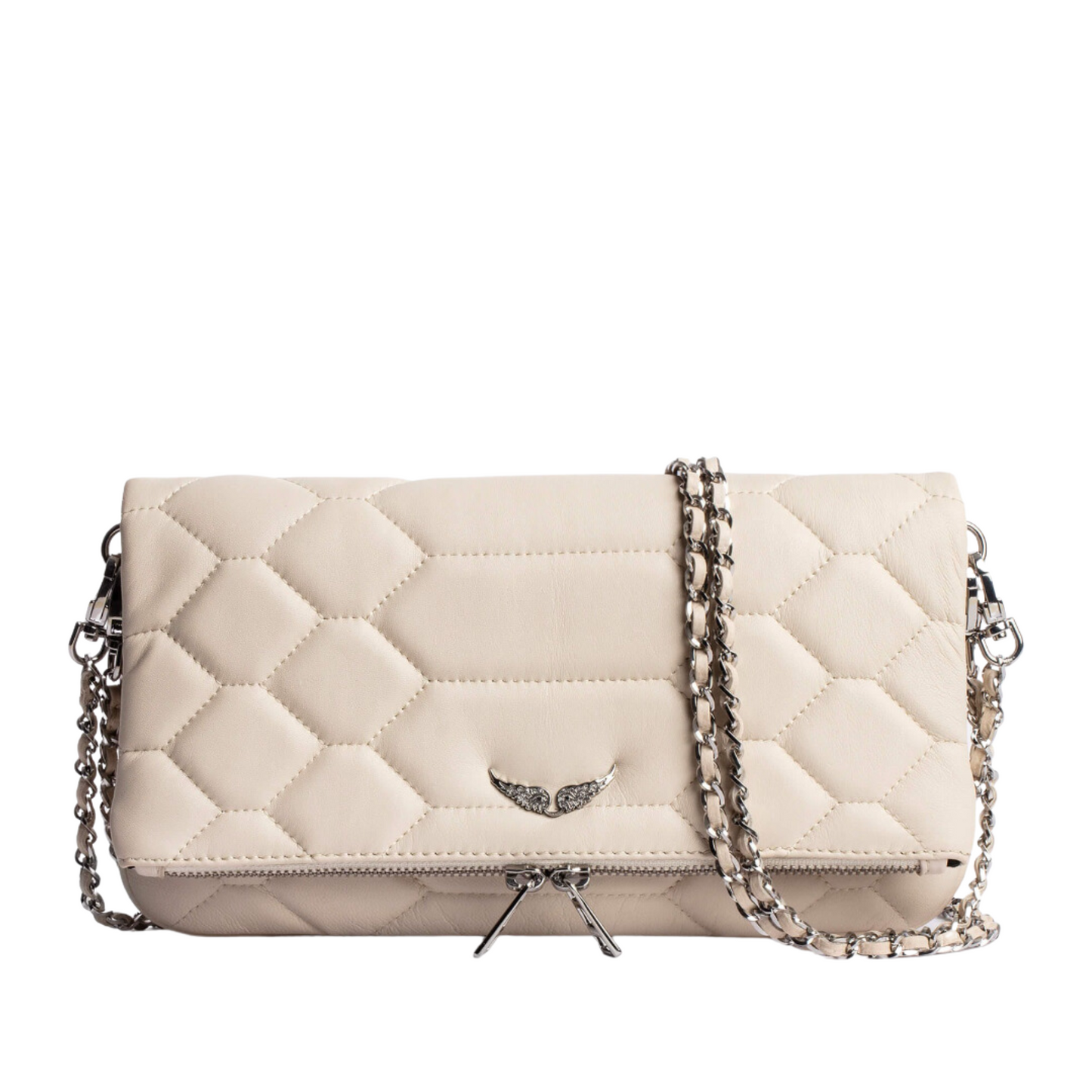 Rock Quilted Leather Clutch